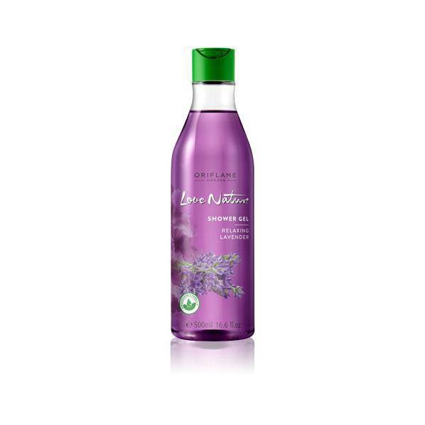 Zklidňující sprchový gel s levandulí Love Nature - maxi balení 500 ml