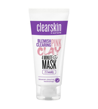 Čisticí pleťová maska proti akné s růžovým jílem 75 ml