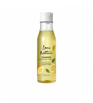 Šampon na mastné vlasy s bio citrónem a mátou Love Nature 250 ml